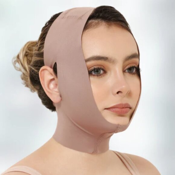 Post Surgery Compression Chin & Neck Face Lift Surgery Mask Wrap Bandage - Picture 1 of 3
